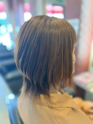 ミディアム パーマ 織田 英之のヘアスタイル