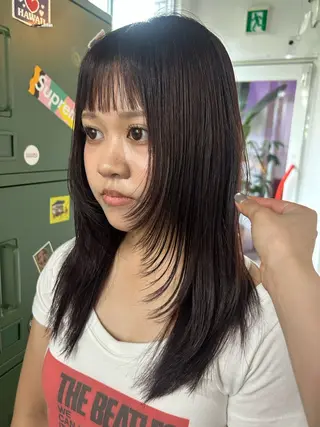 ロング カラー maho/垢抜け パーマカラーのヘアスタイル