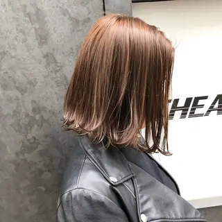 ミディアム カラー ヘアアレンジ 💖ブリーチなし透明 感💖ASAHIのヘアスタイル