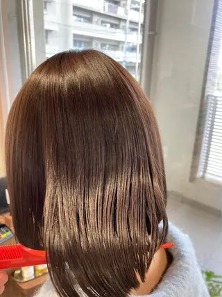 ミディアム ショートボブ 薄井零のヘアスタイル