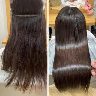 ロング カラー パーマ 髪質改善🌸縮毛矯正 専門家💖後藤のヘアスタイル