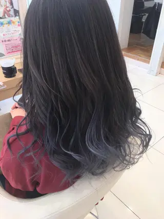 セミロング カラー 小田原NO1 美容師 飯田飛翔のヘアスタイル