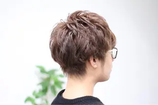 ショート パーマ メンズ 矢島 真樹のヘアスタイル