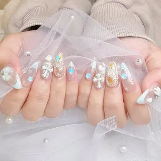 ネイル nami🐰🎀 ガーリー/堺筋本町のネイルデザイン