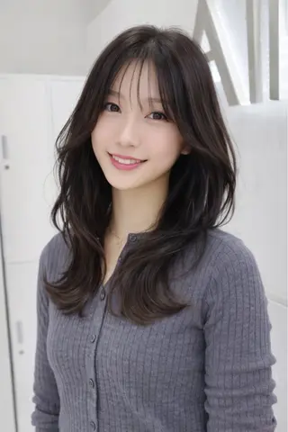 セミロング 透明感爆モテカラー Hitoshiのヘアスタイル