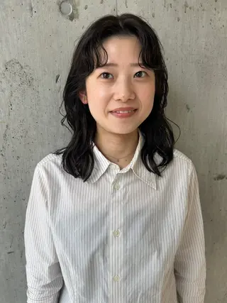 ミディアム パーマ baLon.fem/ 澤田 奈々子のヘアスタイル