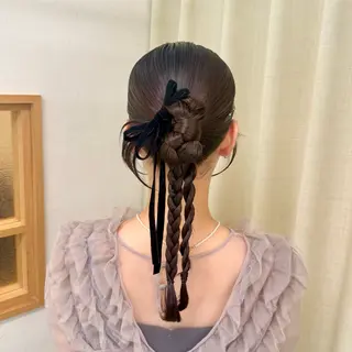 ミディアム ヘアアレンジ 褒められヘアメイク /‎ボブ女子🐶みおのヘアスタイル