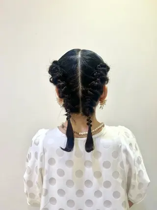 ミディアム 横浜/デザインカラー 個性派ヘアメ/まこのヘアスタイル