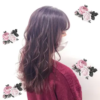 ミディアム カラー パーマ ヘアアレンジ メンズ キッズ 上品＆韓国風 🥀海心🥀のヘアスタイル