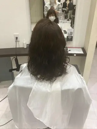ミディアム パーマ 福井 なつきのヘアスタイル