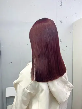 ロング カラー 似合わせレイヤー×ブ リーチカラーmeguのヘアスタイル