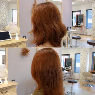 ミディアム 透明感カラー🇰🇷 レイヤー✨桑原　研太のヘアスタイル