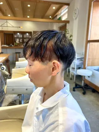 ショート カラー メンズ 佐藤 悠生 メンズパーマ.カットのヘアスタイル