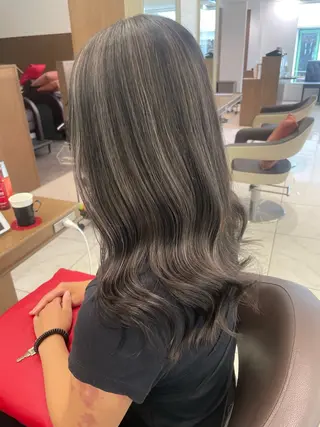 セミロング カラー 店長福島成美/髪質 改善縮毛矯正/カラーのヘアスタイル