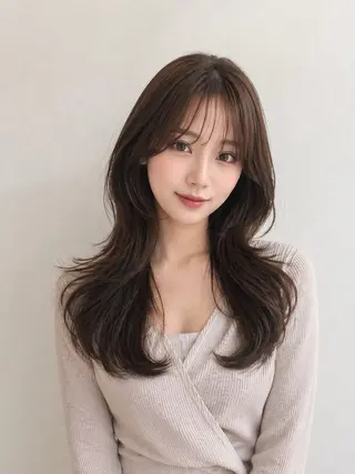 ロング 宇梶 千愛のヘアスタイル