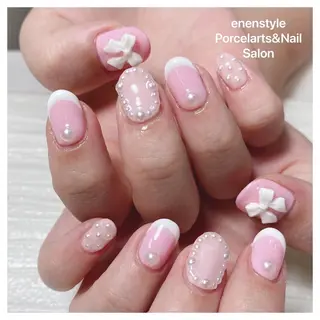 ミディアム ネイル 🐾enen style 🐾のネイルデザイン