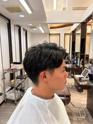 ショート パーマ メンズ 小野泰輝 幡ヶ谷/モデル募集中のヘアスタイル