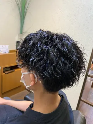 ショート パーマ メンズ メンズカット kimotoのヘアスタイル