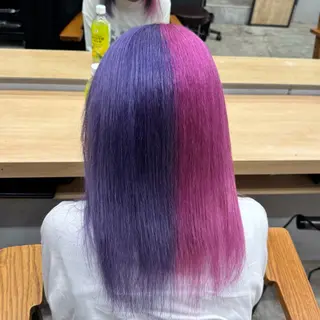 ロング カラー のぐち ゆうき/ ブリーチ デザインのヘアスタイル