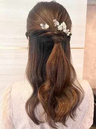 セミロング 神田 桃歌のヘアスタイル