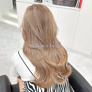ロング カラー 色落ち綺麗🩰ハイ トーン🎀RINKAのヘアスタイル