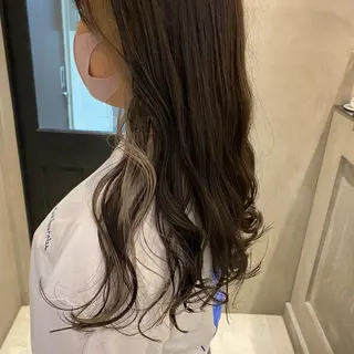 セミロング 新宿/顔周りカット +レイヤー＝しずく♩のヘアスタイル