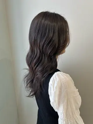 セミロング カラー 🫧はやし かほ🫧のヘアスタイル