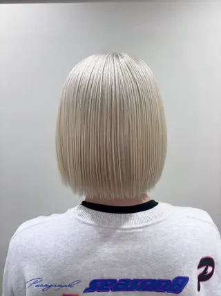 ミディアム カラー 【ハイトーン特化】 🦋森山陽向/大宮のヘアスタイル