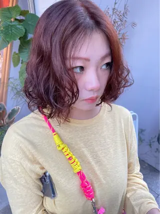 ショート カラー パーマ 東 史夏のヘアスタイル