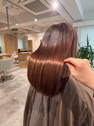 セミロング 髪質改善/髪質改善 メテオカラー/谷本のヘアスタイル