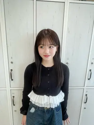 ロング カラー momo/ハイトーン /透明感カラー🎀のヘアスタイル
