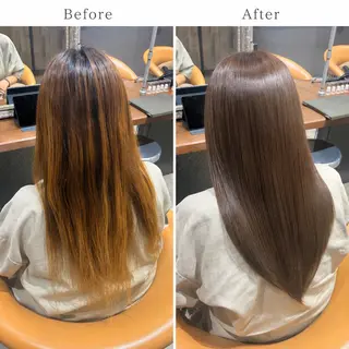 カラー 鶴ケ峰 透明感カラー葵🫧のヘアスタイル