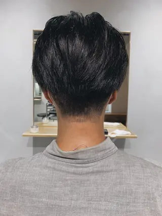 ショート メンズ ボブパーマコテ巻き風 パーマNo1深江秀平のヘアスタイル
