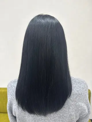 ミディアム カラー 髪質改善ストレート 中林優太のヘアスタイル