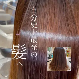 ロング 縮毛矯正、髪質改善/ 松田 龍之介のヘアスタイル