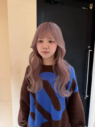 ロング カラー ヘアアレンジ 艶髪/ボブモデル 募集🫧terukaのヘアスタイル