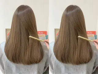 ロング カラー 寳門 秀真のヘアスタイル
