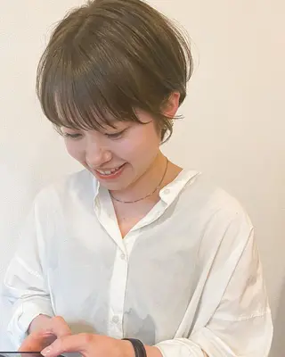 ショート カラー ダメージレスサロン✨ kayo🌱のヘアスタイル