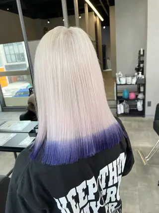 カラー 𝗮𝘆𝘂𝗺𝗶 ハイトーン🎀のヘアスタイル