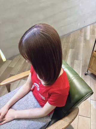 ミディアム カラー 鮫島海斗☆レイヤー☆ ケアブリーチのヘアスタイル