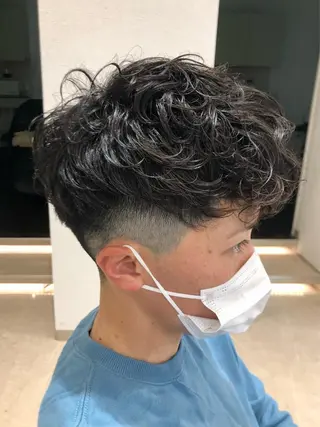ショート パーマ メンズ 小林 優太 メンズパーマ✨のヘアスタイル