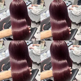 カラー 艶髪×透明感カラー もかのヘアスタイル