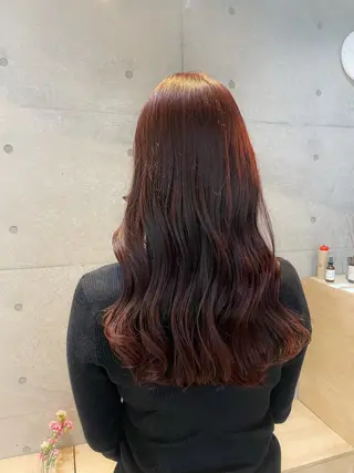 ロング カラー 【表参道】Ruri デジタルパーマのヘアスタイル