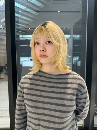 ミディアム ハッシュカット ✦·.⋆  SAYAのヘアスタイル