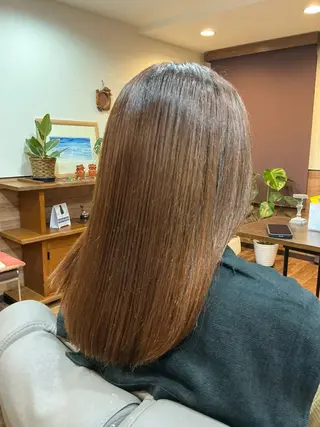 ミディアム Annon プライベートサロンのヘアスタイル