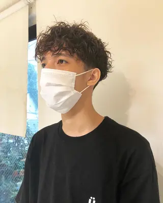 パーマ ヘアアレンジ メンズ メンズ特化✂️栗原 侑也のヘアスタイル