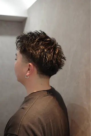 ショート パーマ メンズ 高橋 怜玖/仙台/長町のヘアスタイル