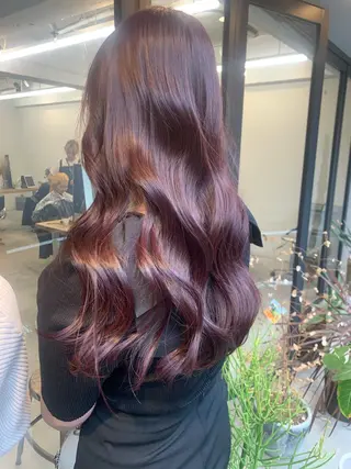 ロング カラー leben serikaのヘアスタイル