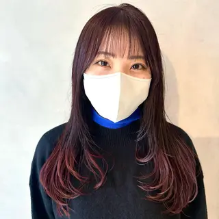 ロング カラー デザインカラー/パー マ🦖外岡咲希🦖のヘアスタイル