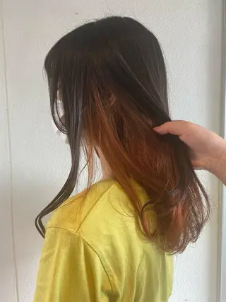 ロング カラー ノザキ リョウスケのヘアスタイル
